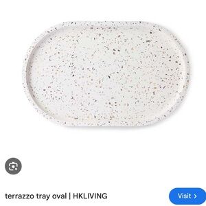 NWT HK Living Terrazzo Oval Tray x2